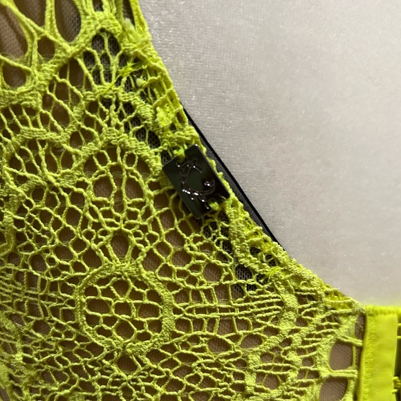 For Love and Lemons Skivvies Spring Fling Crop Top Yellow Bralette size M - Picture 6 of 8